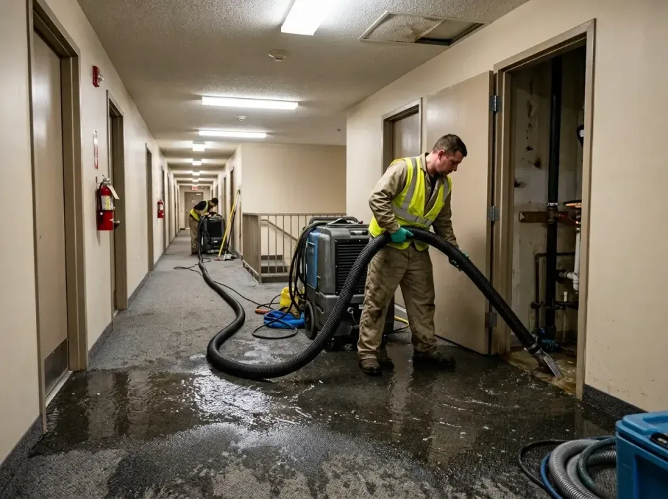 multi-unit-apartment-hallway-f-005 — frequently asked questions, Emergency Burst Pipe Water Extraction & Removal in Libertyv…